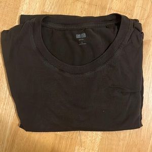 Grey Supima Uniqlo T-Shirt